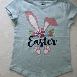 Wonder Nation Easter Bunny T-Shirt - Light Blue and Pink